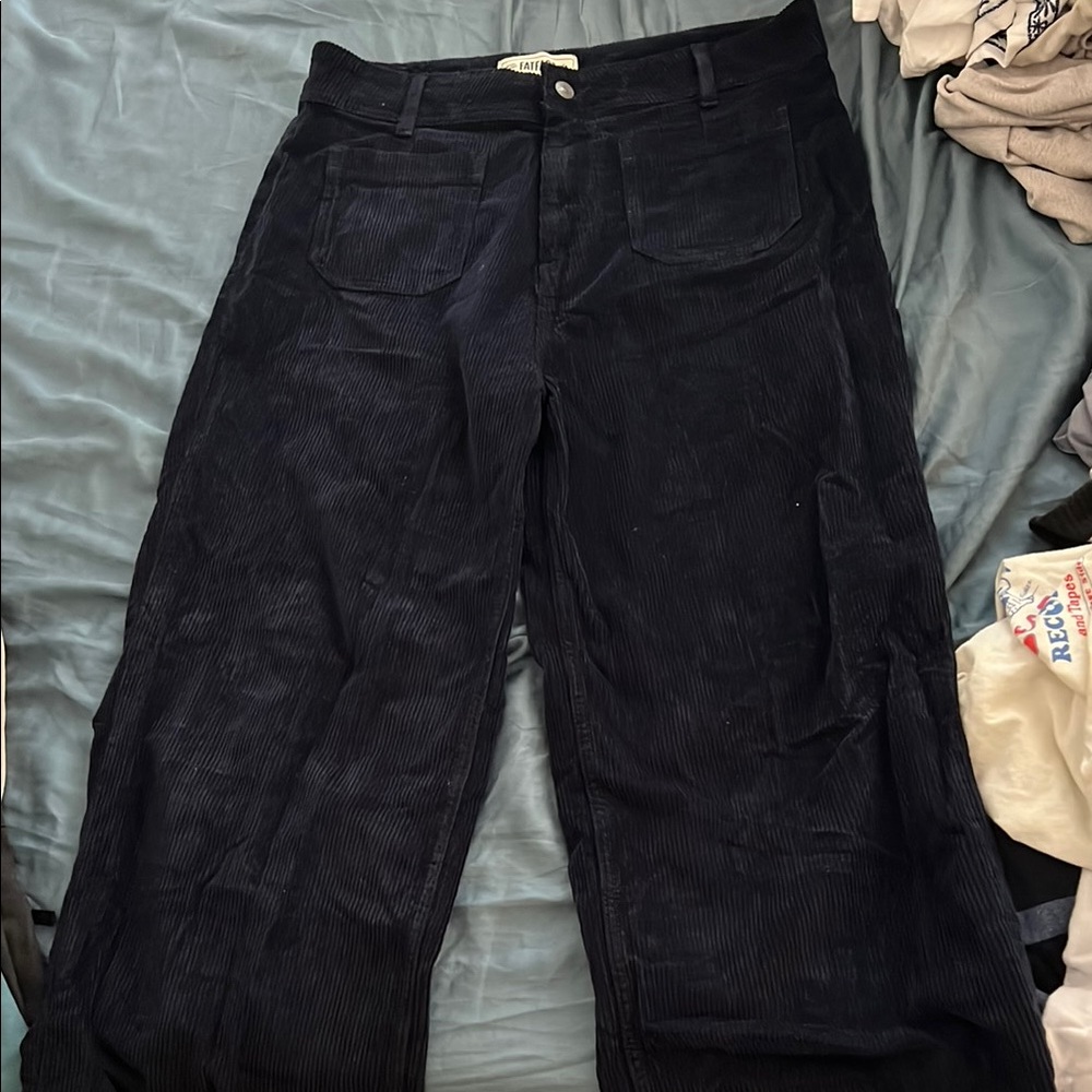 Fatface Navy Corduroy Pants